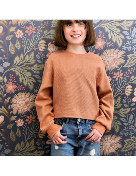 Vancouver kids kort sweatshirt patroon - Ikatee