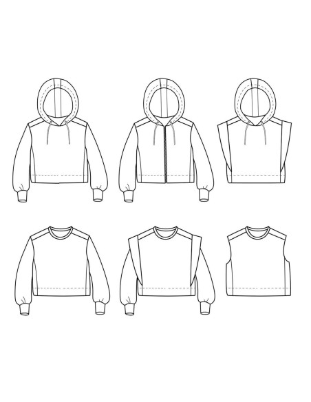 Vancouver kids kort sweatshirt patroon - Ikatee