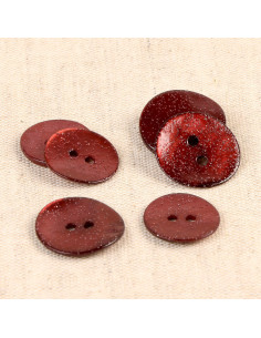 Glitter parelmoer knoop - Bordeaux