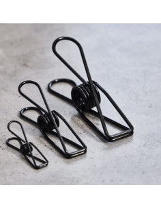 Metalen knijperdoos - Zwart