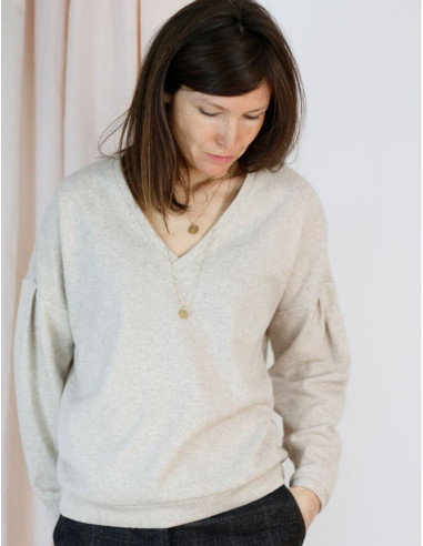 Sweatshirtpatroon, trui Horizon - Atelier Scämmit