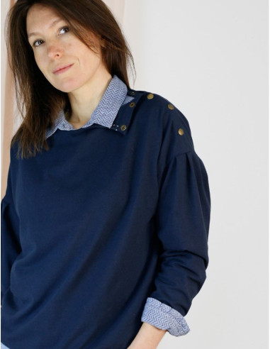 Sweatshirtpatroon, trui Horizon - Atelier Scämmit