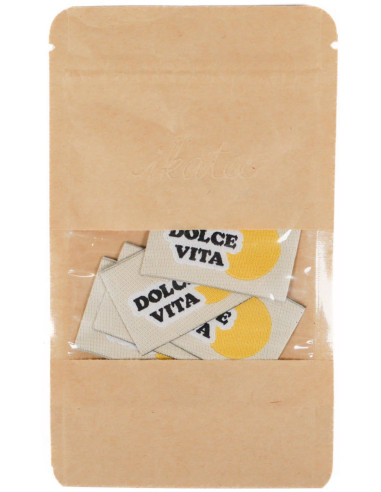 Set van 5 geweven labels - Dolce vita