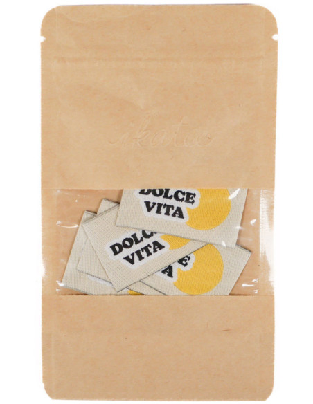 Set van 5 geweven labels - Dolce vita