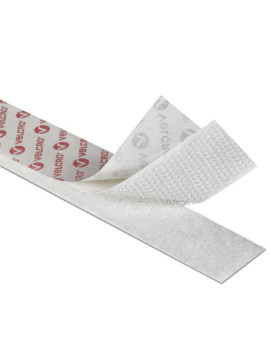 VELCRO® Merk Klittenband gemengd (zelfklevend en om te naaien) 20mm X 25M wit