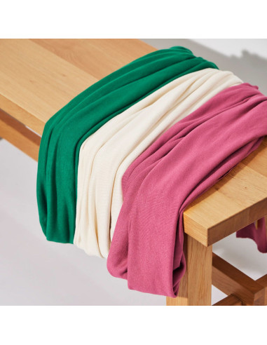 Gebreide viscose tricotstof - Grasgroen