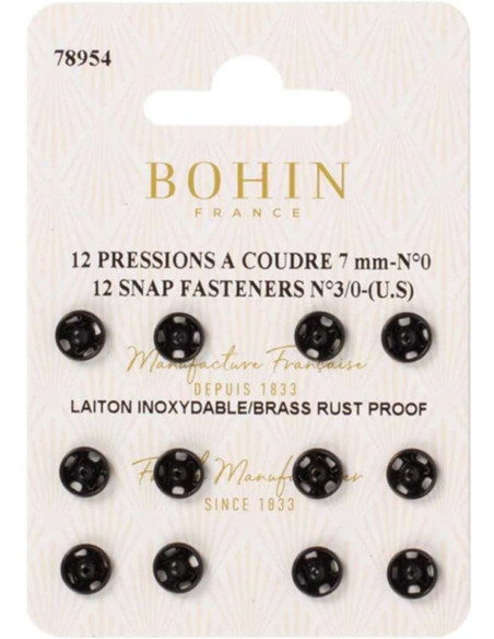 Bohin naaipersen 7 mm - Zwart
