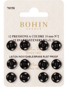 Bohin naaipersen 10 mm - Zwart