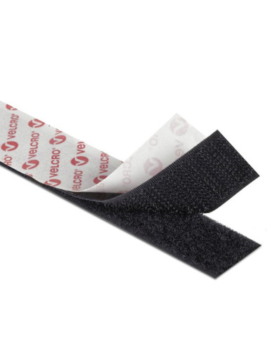 VELCRO® Merk Klittenband gemengd (zelfklevend en om te naaien) 20mm X 1M zwart