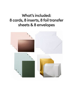 Set van 8 kaarten met enveloppen R20 Foil Forest Grove Cricut 2