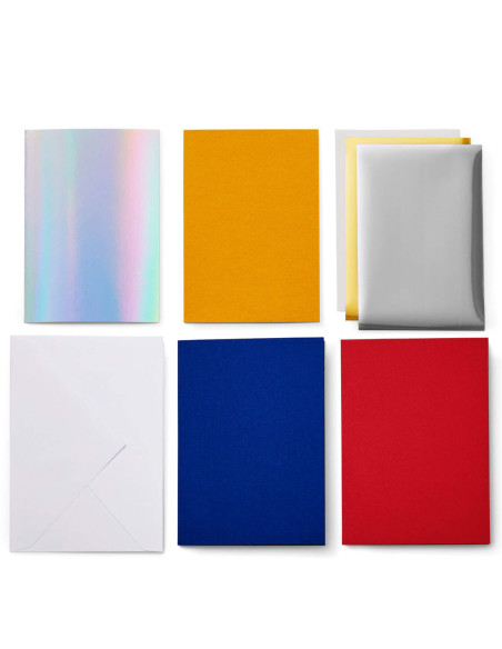 Set van 12 kaarten met enveloppen R40 speciale Foil Celebration Cricut