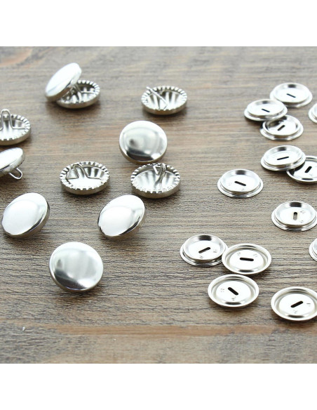 Doos van 100 te bekleden knopen - 19 mm