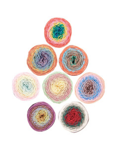 Set van 8 bollen Ricorumi Spin Spin katoen 2