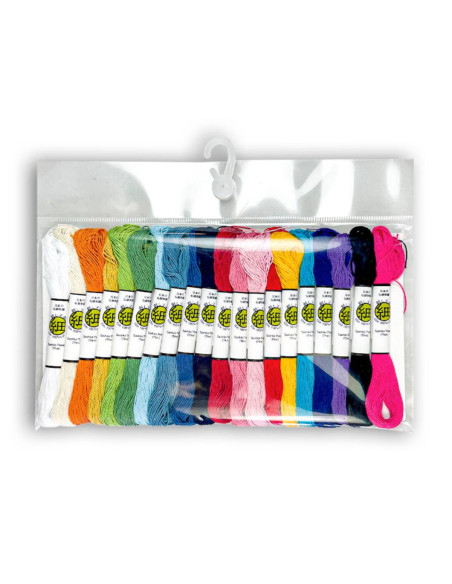 Assortiment van 20 fijne sashiko draden Olympus