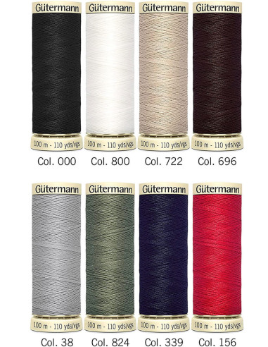 Set van 8 polyester naaigaren Nostalgie 1925 Gütermann