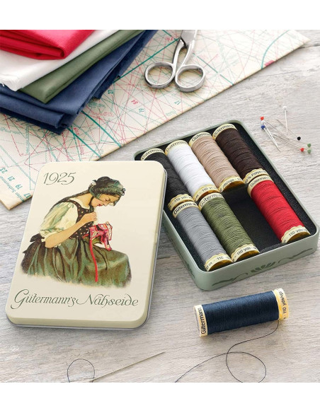 Set van 8 polyester naaigaren Nostalgie 1925 Gütermann