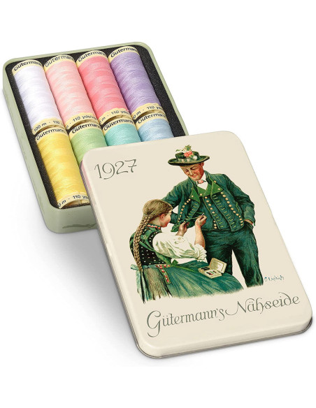 Set van 8 polyester naaigaren Nostalgie 1927 Gütermann