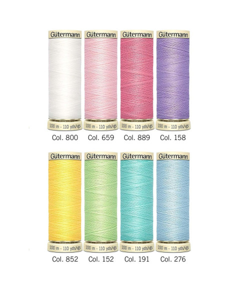 Set van 8 polyester naaigaren Nostalgie 1927 Gütermann