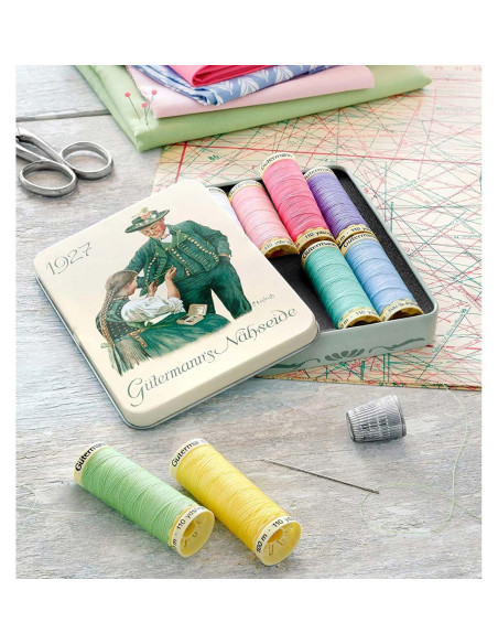 Set van 8 polyester naaigaren Nostalgie 1927 Gütermann