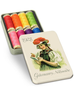 Set van 8 polyester naaigaren Nostalgie 1928 Gütermann