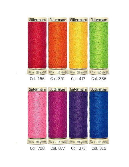 Set van 8 polyester naaigaren Nostalgie 1928 Gütermann