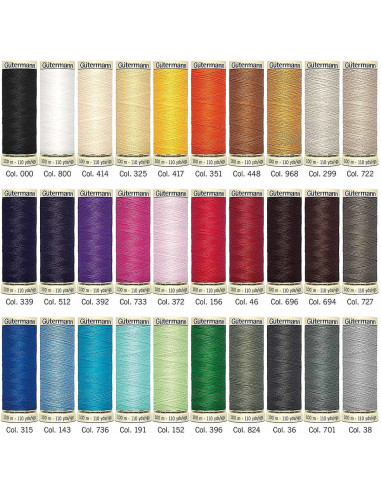 Set van 30 polyester naaigaren Nostalgie 1930 Gütermann