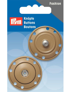 Drukknop om te naaien 35 mm - Beige