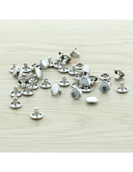 Zak van 100 economische klinknagels 9 mm - Zilver