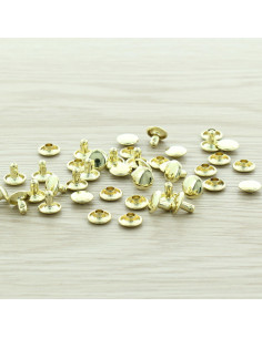 Zakje met 100 voordelige rivetten 9 mm - Goud