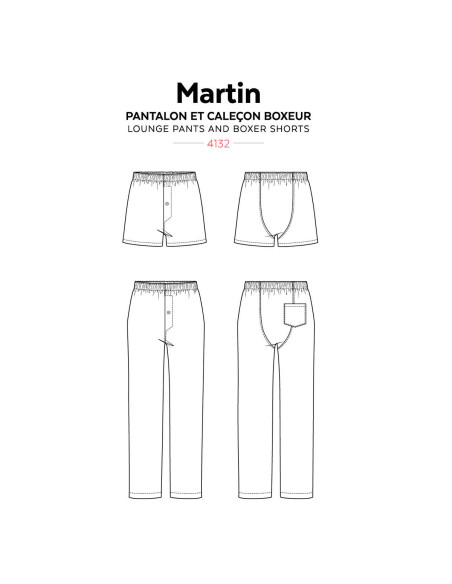 Broek- en boxershortpatroon Martin - Jalie 4132