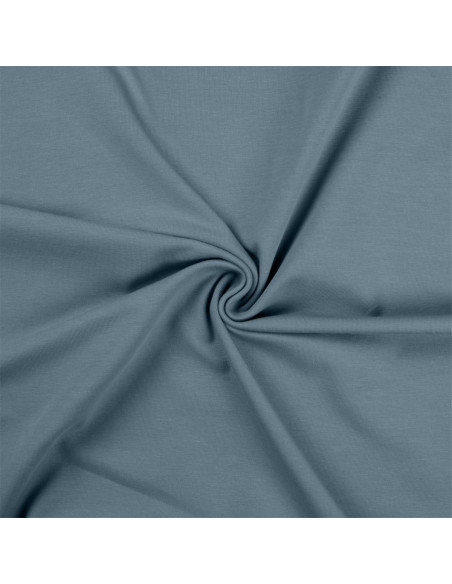 Jersey katoen stof - Blauwgrijs