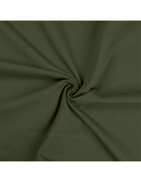 Katoenen jersey stof - Legergroen