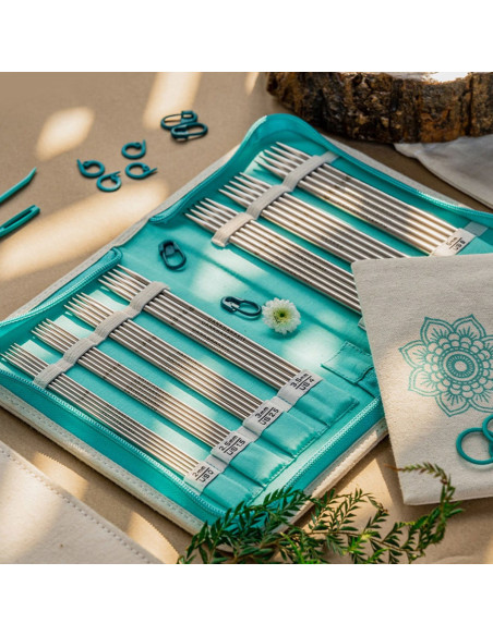 Dubbelpuntige naalden set The Grateful Mindful KnitPro