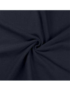 Ribgebreide jersey stof - Marineblauw