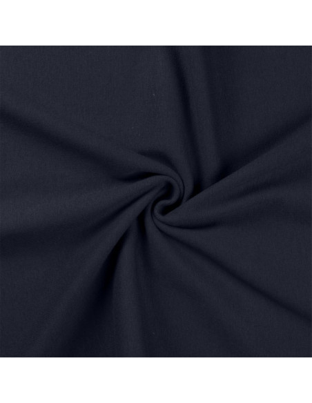 Ribgebreide jersey stof - Marineblauw