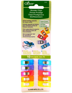 Set van 10 Prodige Clover clips - Assortiment