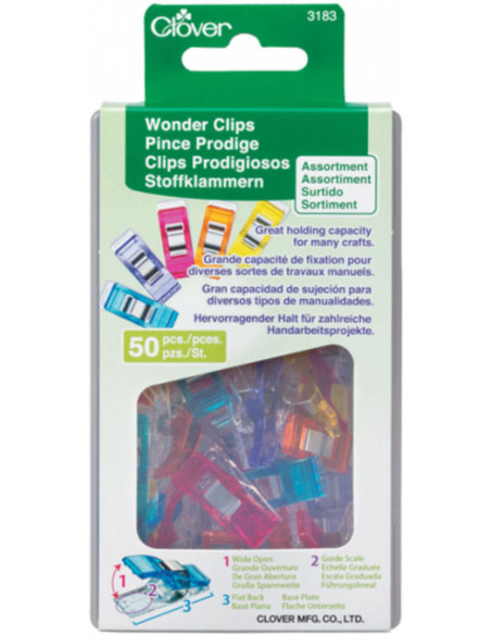 Doos 50 klemmen Prodige Clover - Assortiment