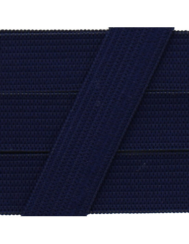 Zachte elastiek 15 mm - Marineblauw