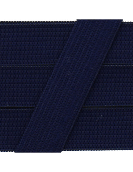 Zachte elastiek 15 mm - Marineblauw