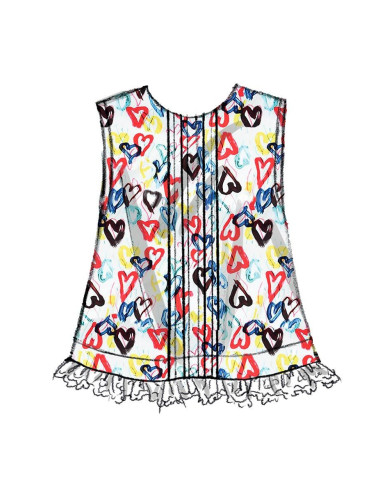 Patroon voor babybovenstuk en -broekje - Butterick 6884