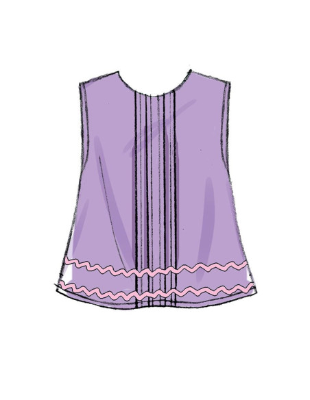 Patroon voor babybovenstuk en -broekje - Butterick 6884
