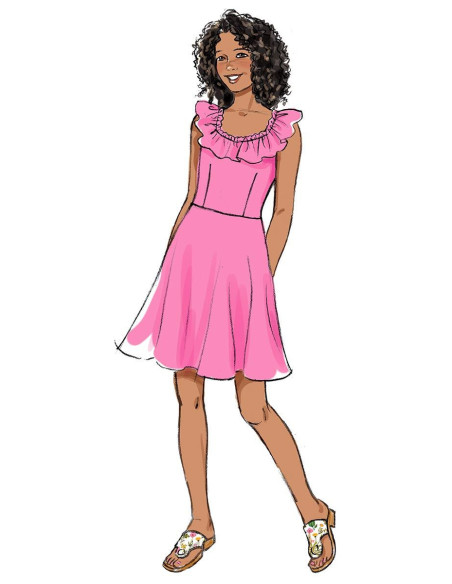 Jurkpatroon - Butterick 6888