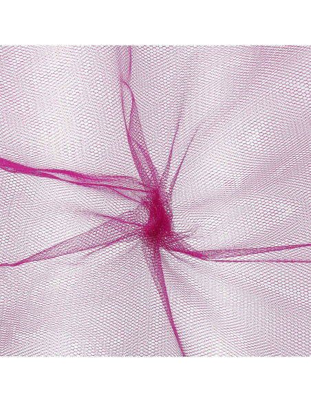 Stijf tule - Fuchsia roze