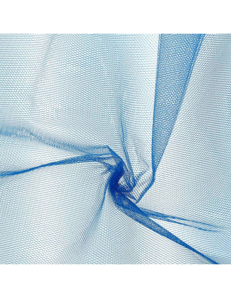 Stijf tule - Turkoois blauw