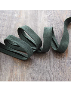 Ribfluwelen biais - Groen