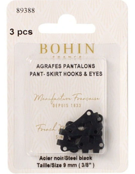 Sluitclips voor zwarte broek Bohin