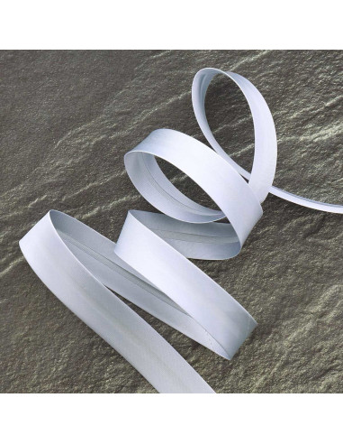 Viscose biais - Lichtgrijs