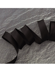 Viscose biais - Zwart