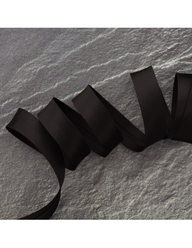 Viscose biais - Zwart