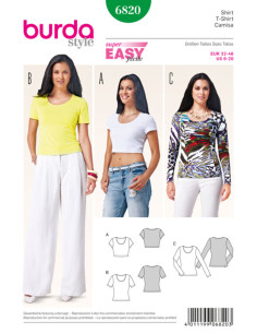 T-shirt patroon - Burda 6820